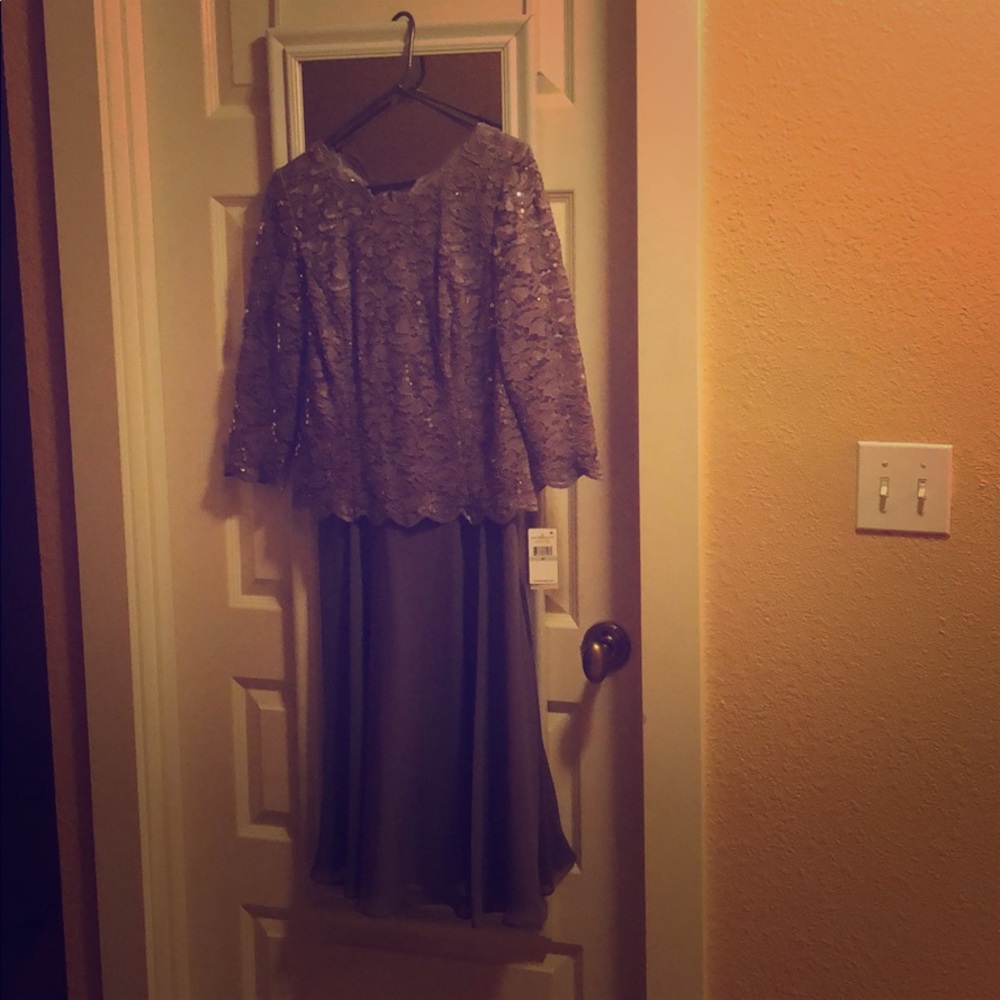 Cocktail dress - purple grey